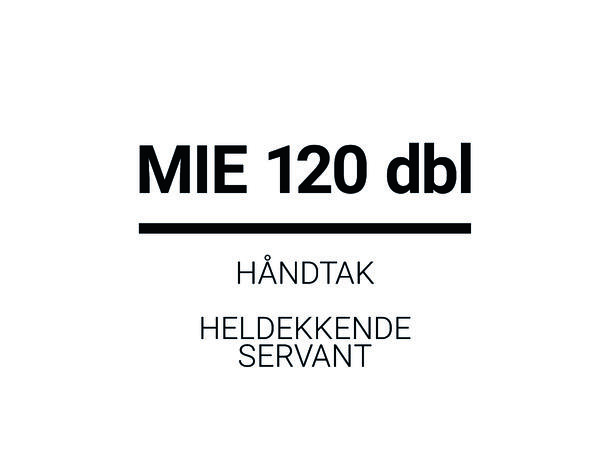 MIE 120DBL Møbelpakke med håndtak Mix & Match m/heldekkende servant