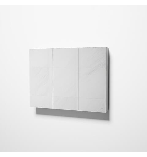 Speilskap KAIA 100 100x75x15cm hvit melamin