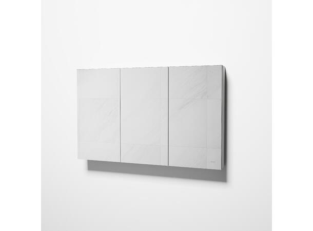 Speilskap KAIA 120 120x75x15cm hvit melamin