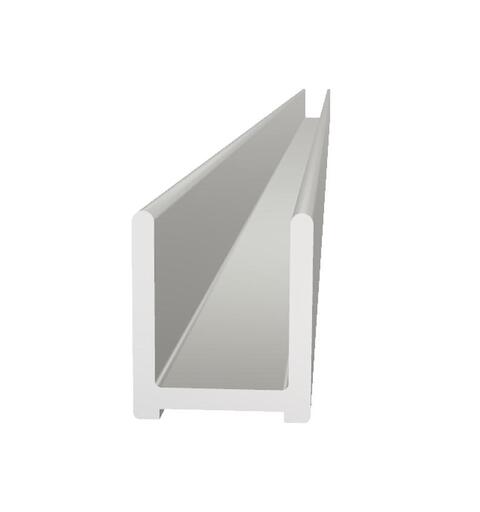 Bunnprofil glassfelt LIAM 118cm sølv (lav og høy)