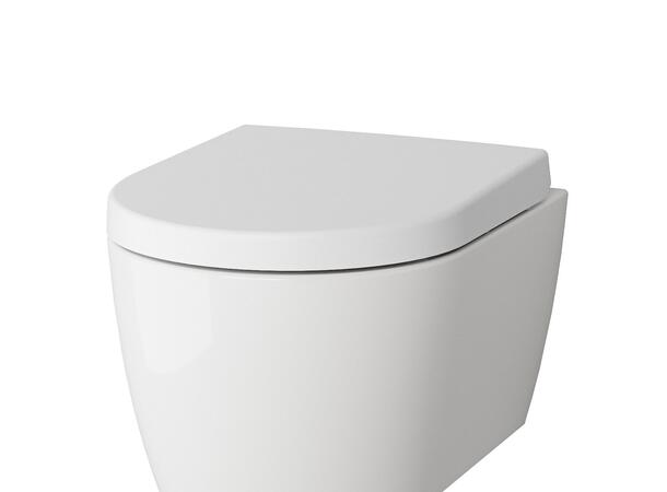 Toalettsete AIDA kompakt standard soft close lokk hvit